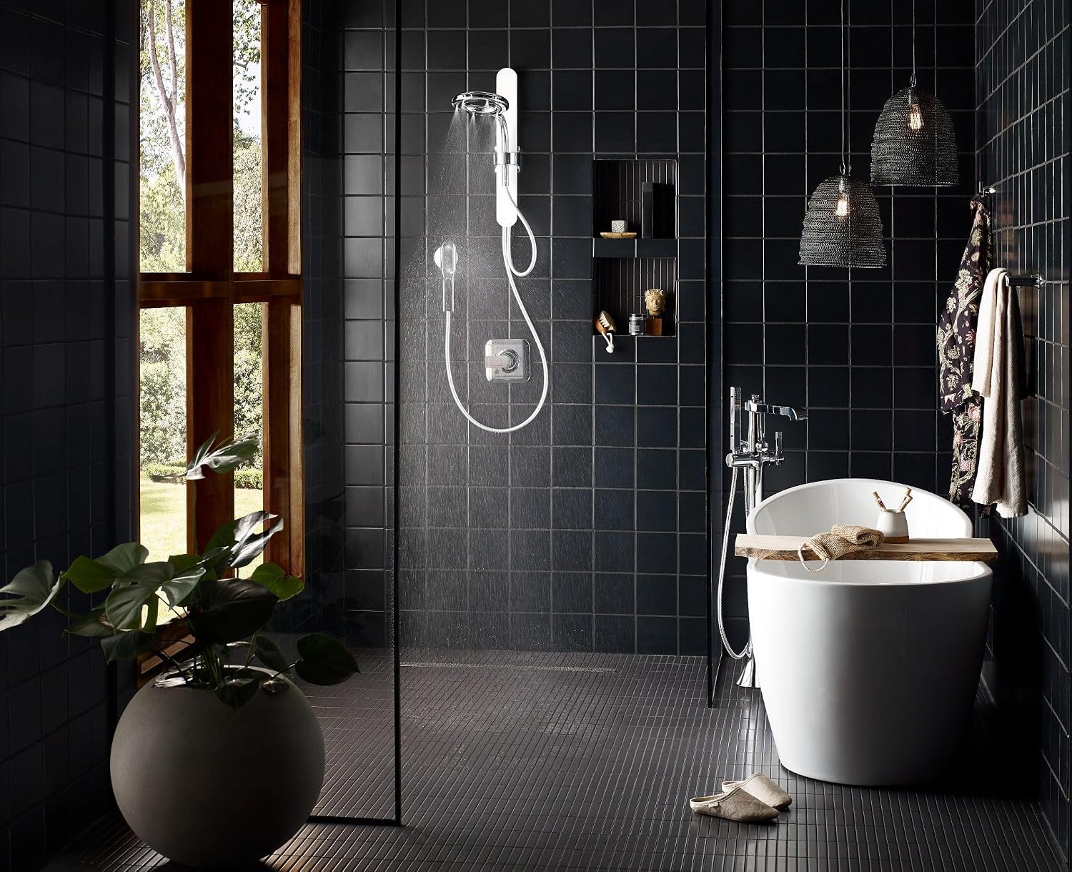 Moen N214R0CH Spa Shower Rainshower, Chrome/White