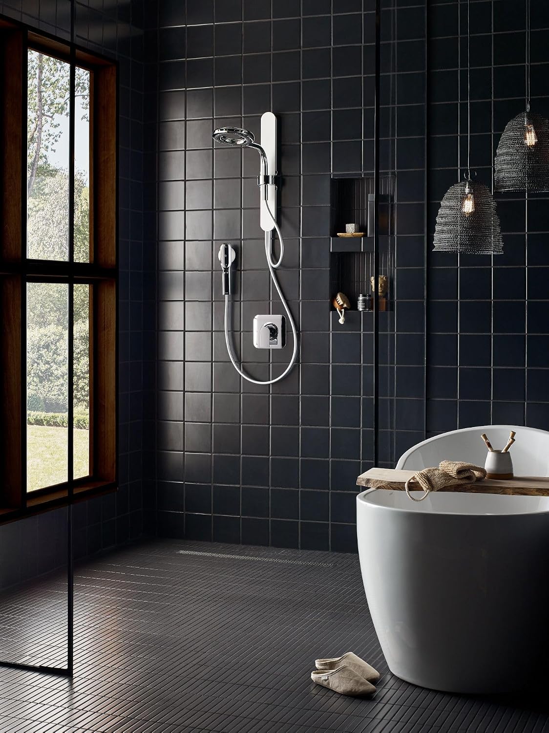 Moen N214R0CH Spa Shower Rainshower, Chrome/White