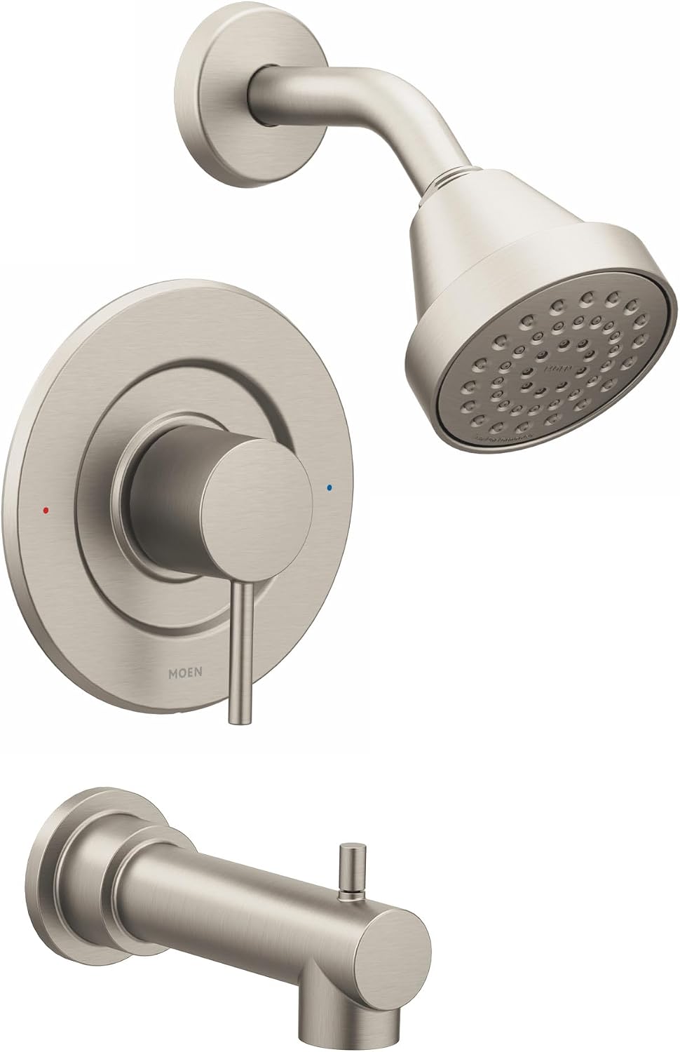 Moen Align Tub & Shower Trim Kit, Valve Required, Brushed Nickel, T2193EPBN