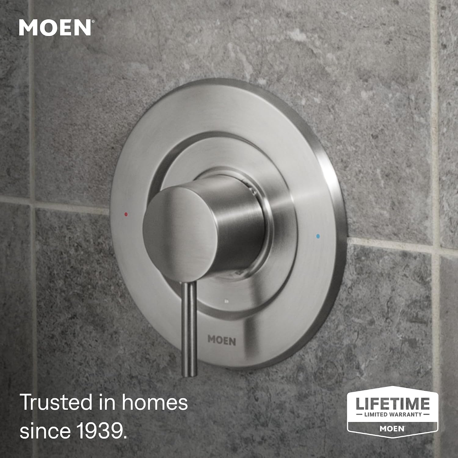Moen Align Tub & Shower Trim Kit, Valve Required, Brushed Nickel, T2193EPBN