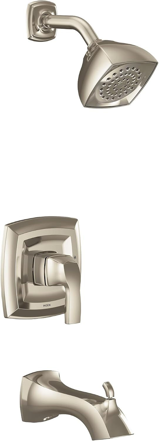 Moen UT2693EPBG Voss Collection M-CORE 2-Series 1-Handle Tub and Shower Trim Kit, Valve Required, Brushed Gold Polished Nickel