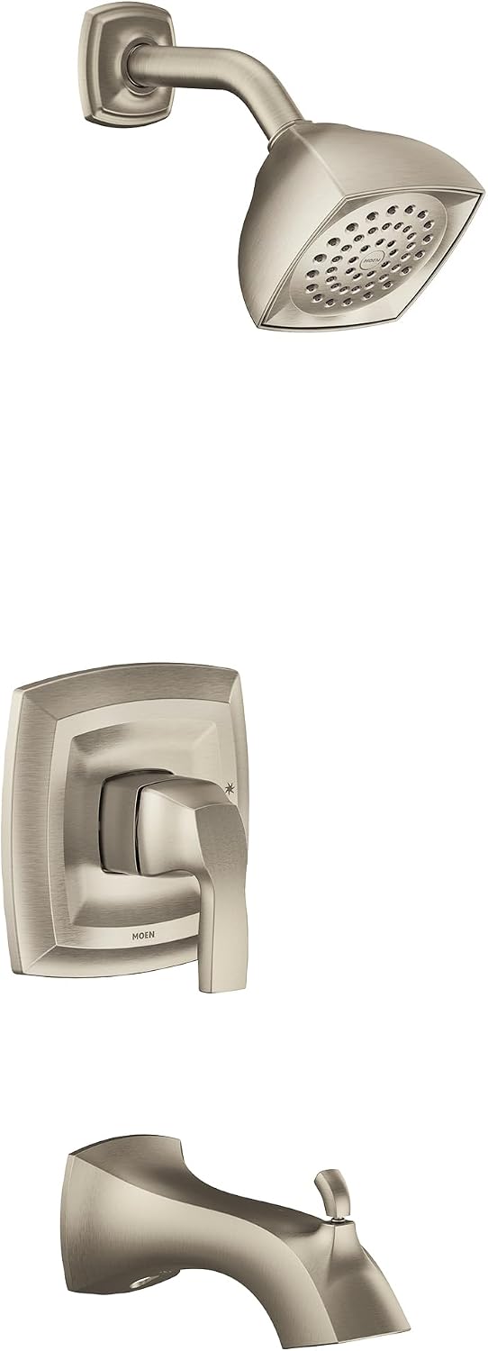 Moen UT2693EPBN Voss M-CORE 2-Series One Handle Tub and Shower Trim Kit, Valve Required, Brushed Nickel
