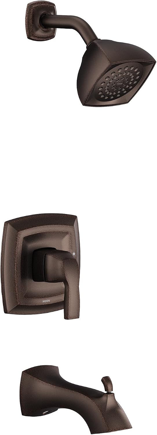 Moen UT2693EPORB Voss Collection M-CORE 2-Series 1-Handle Tub and Shower Trim Kit, Valve Required, Oil Rubbed Bronze