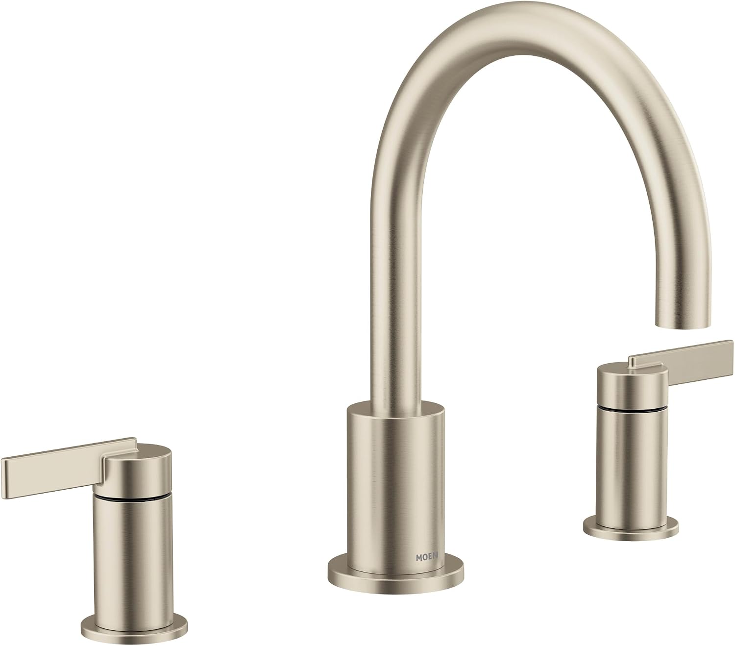 Moen Cia 2-Handle High-Arc Deck Mount Roman Tub Faucet Trim Kit, Valve Required, Brushed Nickel, T6223BN