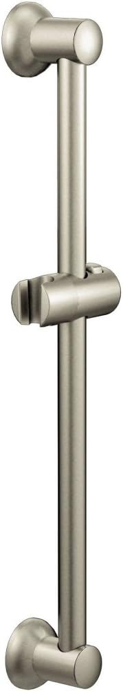 Moen Brushed Nickel Handshower 30-Inch Adjustable Slidebar Assembly, A735BN