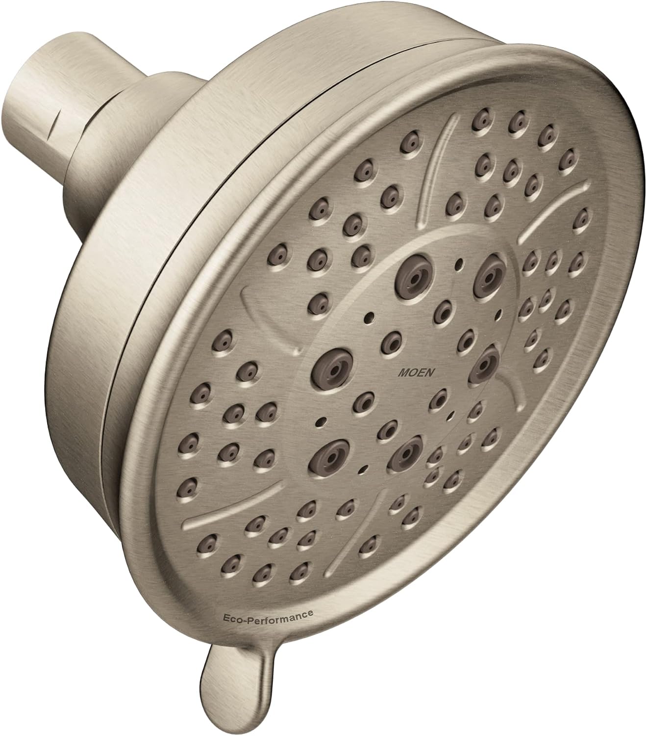 Moen Brushed Nickel Four-Function 4-3/8-Inch Diameter Showerhead, 3638EPBN