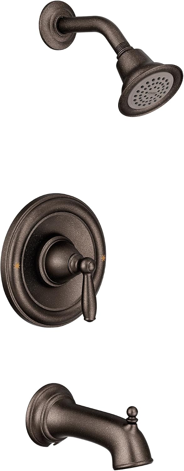 Moen Brantford Oil Rubbed Bronze Posi-Temp Pressure Balancing Shower Valve Trim Kit Valve Required, T2153ORB