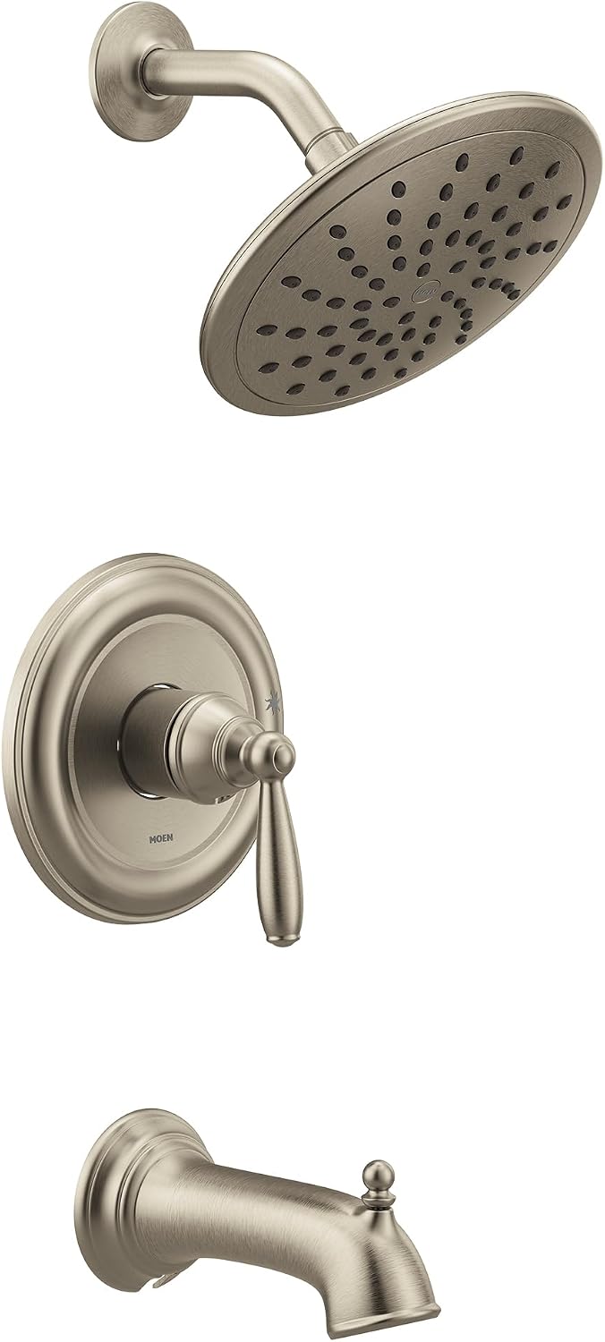 Moen UT2253EPBN Brantford M-CORE 2-Series 1-Handle Tub and Shower Trim Kit, Valve Required, Brushed Nickel
