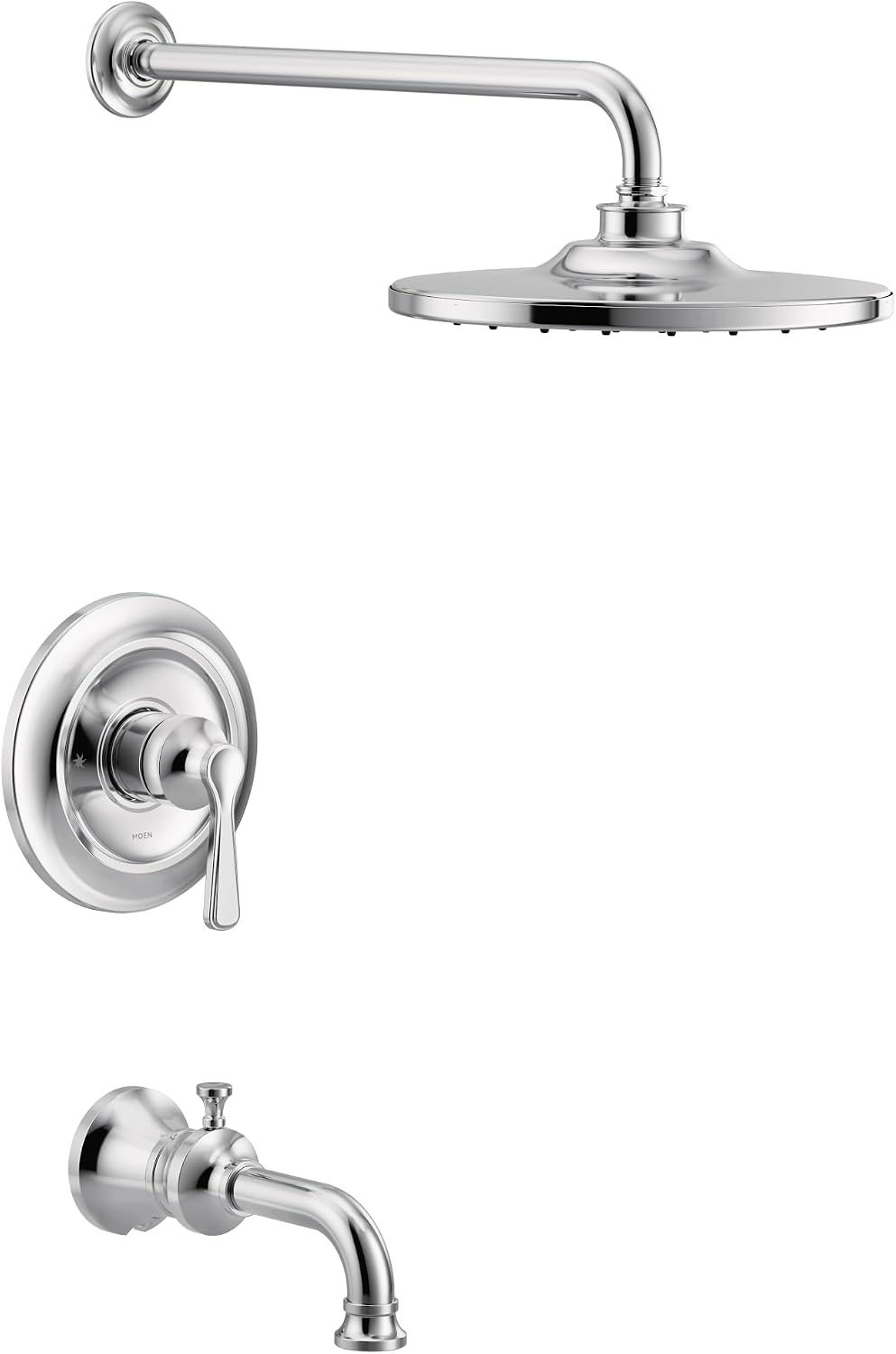 Moen UTS344303 Colinet M-CORE 3-Series 1-Handle Tub and Shower Trim Kit, Valve Required, Chrome