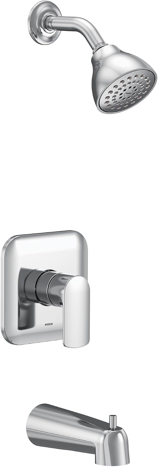 Moen UT2813EP Rizon M-CORE 2-Series 1-Handle Tub and Shower Trim Kit, Valve Required, Chrome