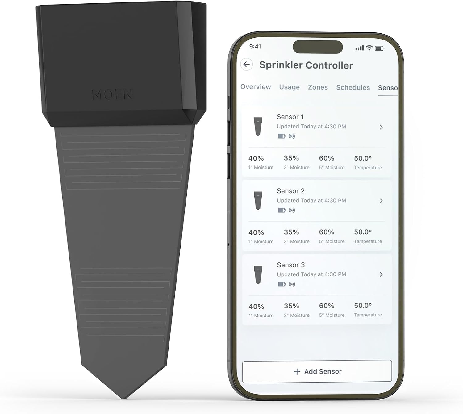 Moen WISNS002G1USA Smart Wireless Soil Sensor