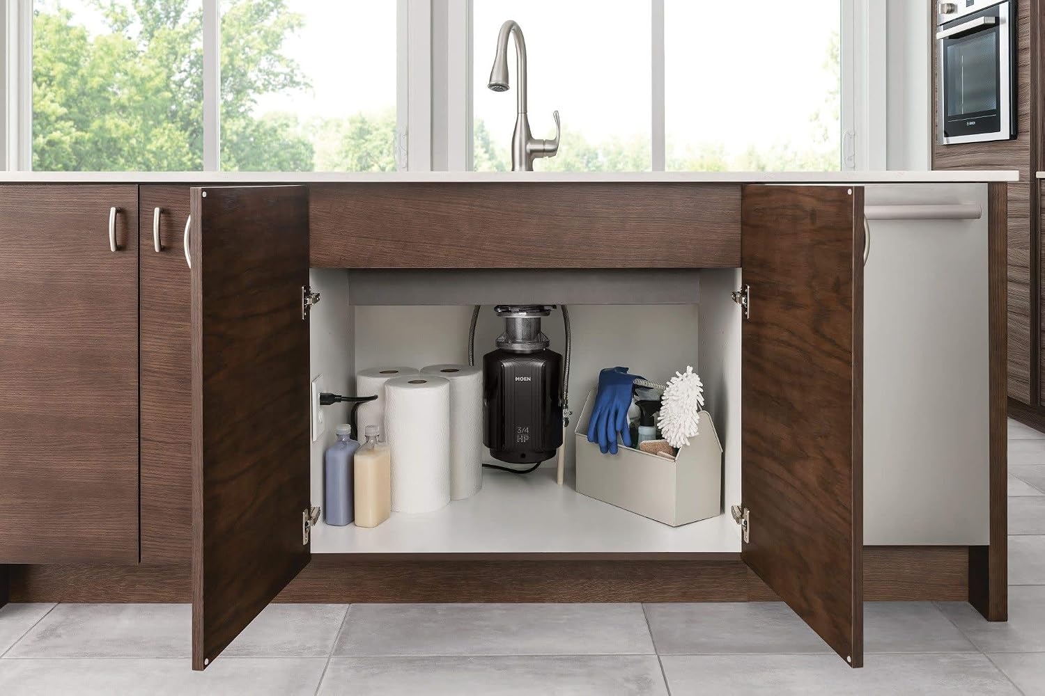 Moen GXB75C Host Series Batch Feed Garbage Disposal