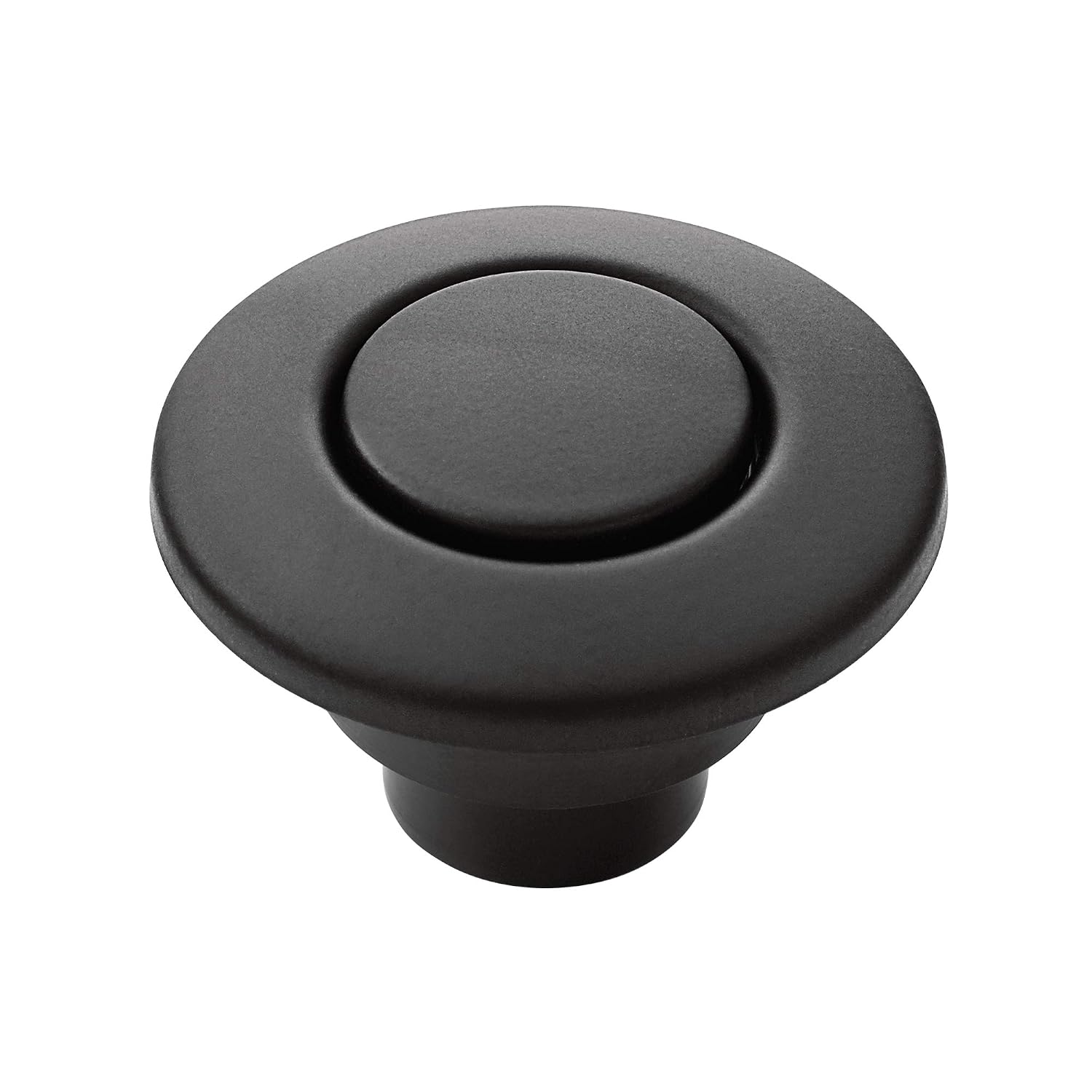 Moen Garbage Disposal Air Switch Button, Matte Black, AS-4201-BL