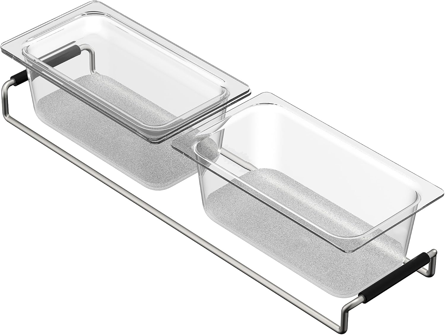 Moen 215820 Luxe Chef Workstation System Accessory, Acrylic Prep Bins with Lids, Clear, 2 Pack