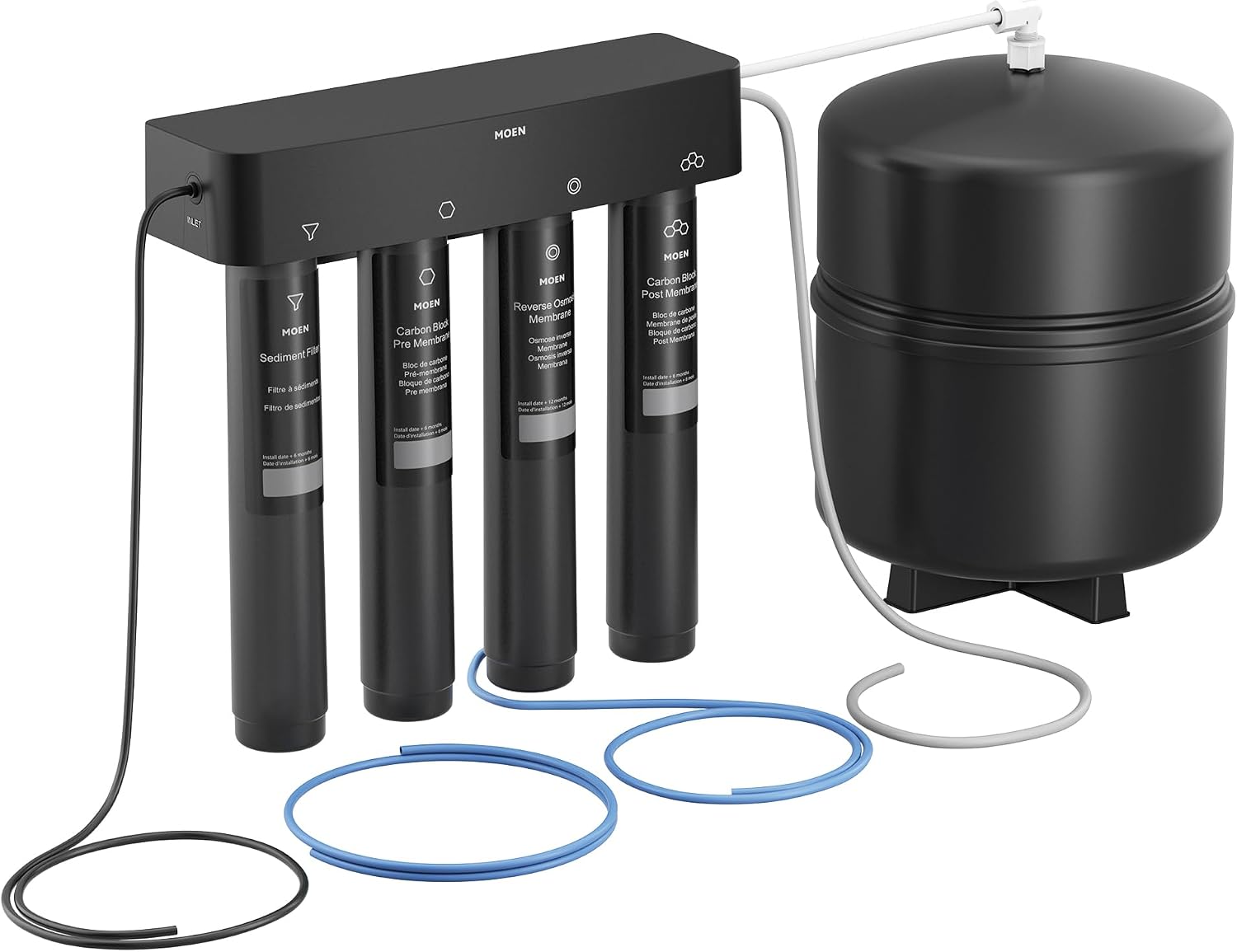 Moen 4-Stage Under-Sink Reverse Osmosis Filtration System, F9900