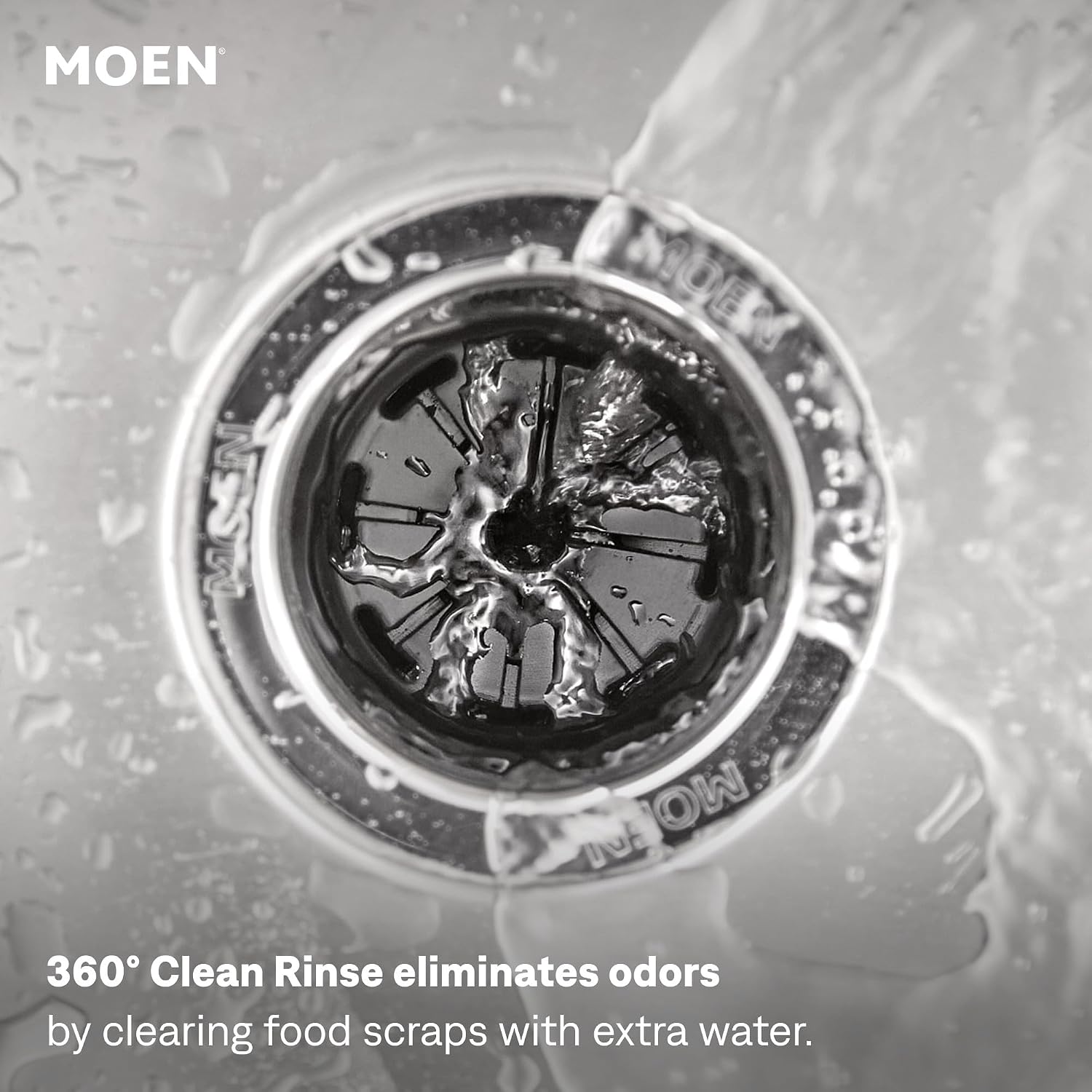 Moen EX Series 3/4 HP Garbage Disposal, Black, EX75C
