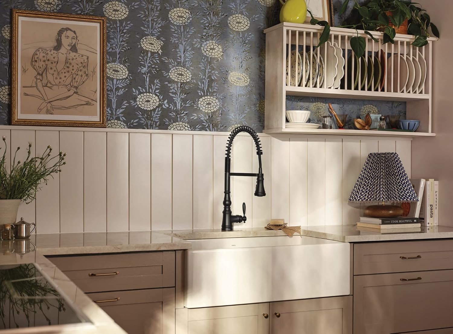 Moen FC331910 Apron-Front Fireclay Single Bowl Undermount Kitchen Sink, 33", White