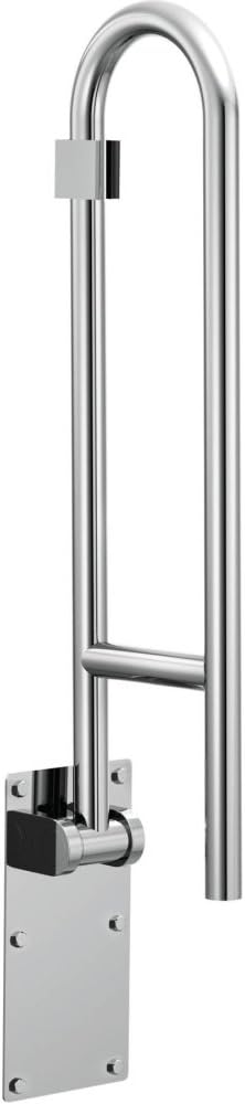 Moen R8960FD 30" Flip-Up Grab Bar, Textured Grip, Stainless Peened