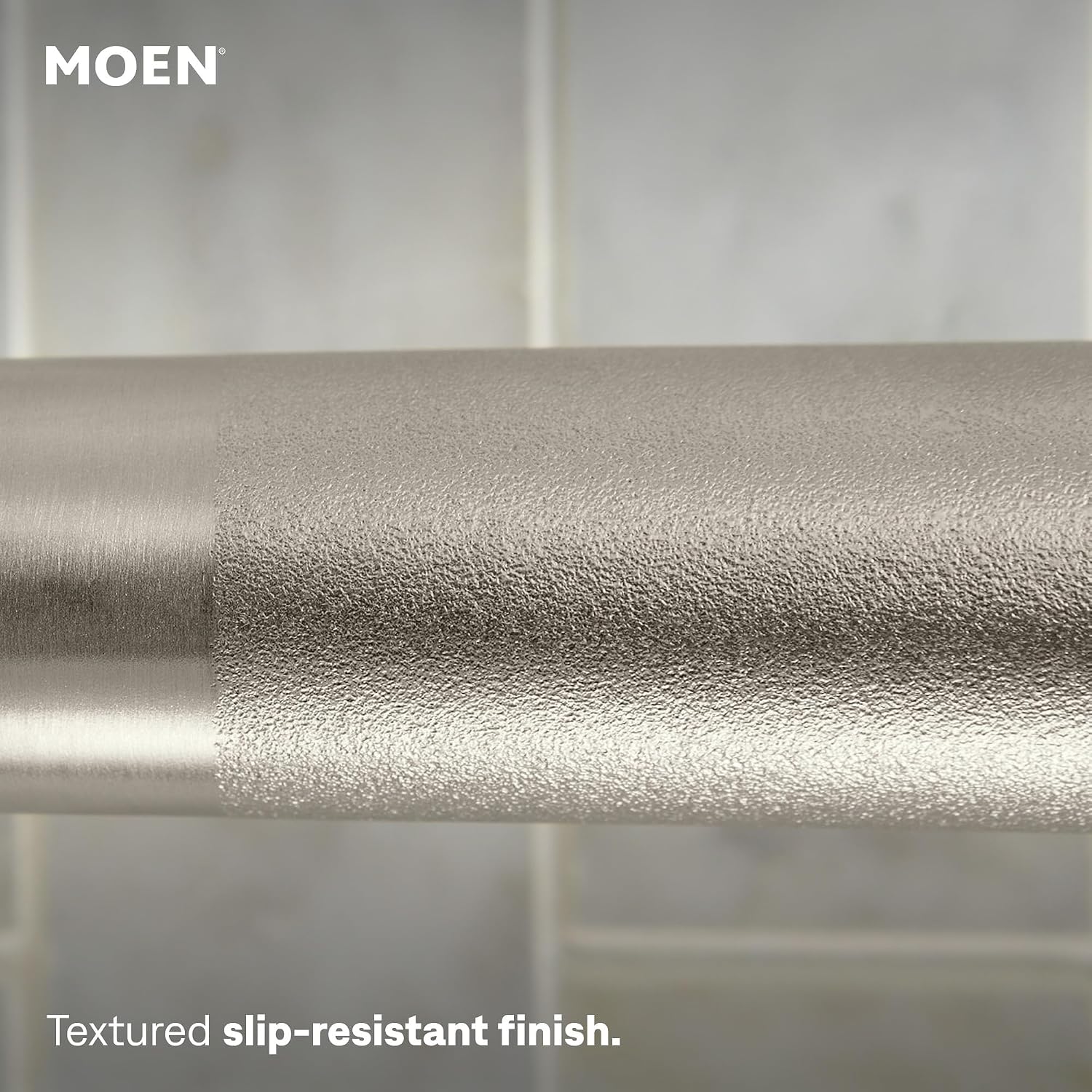 Moen R8960FD 30" Flip-Up Grab Bar, Textured Grip, Stainless Peened