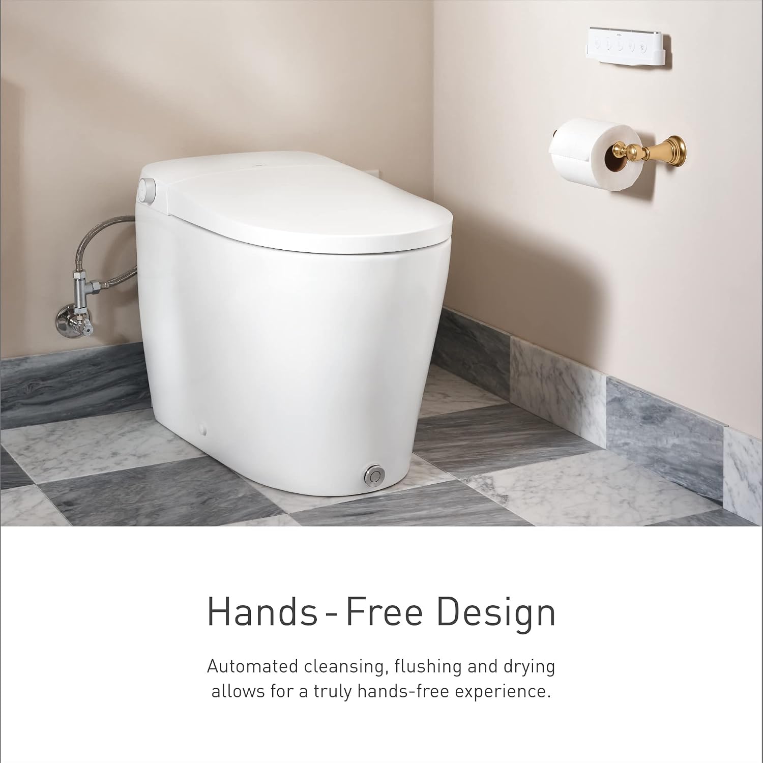 Moen Bidet Toilet with Hands-Free Functionality, White, ET2200