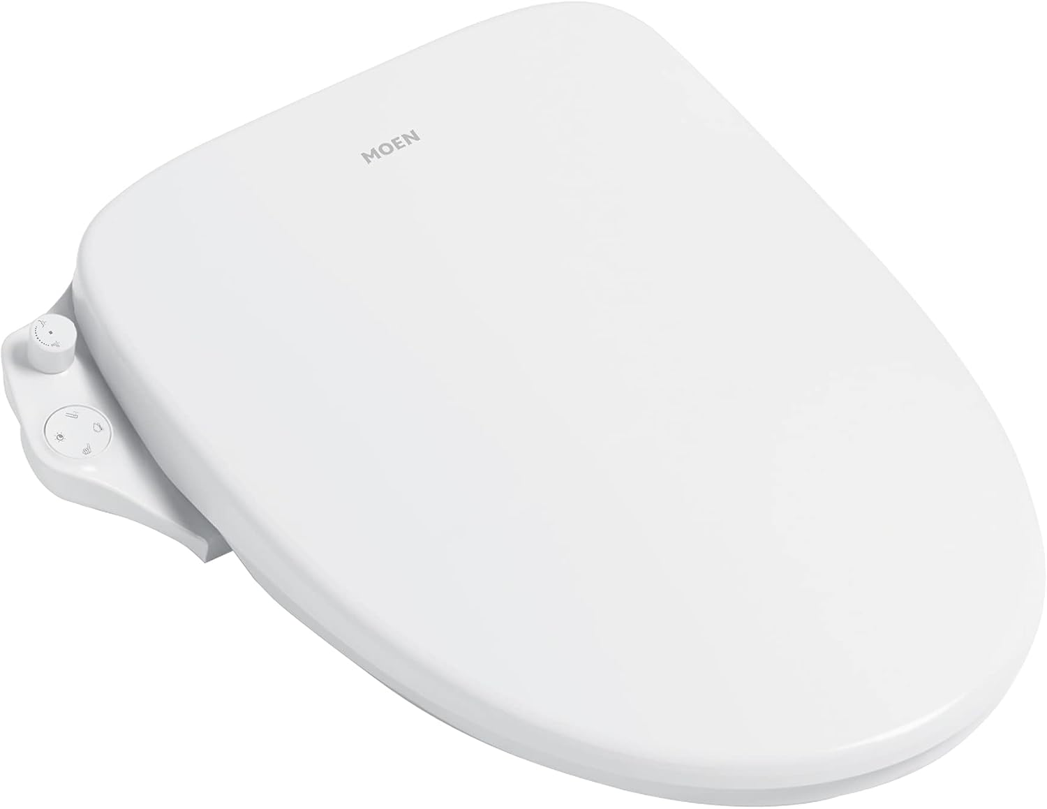 Moen EB1000 3-Series Standard Electronic Bidet Toilet Seat, White