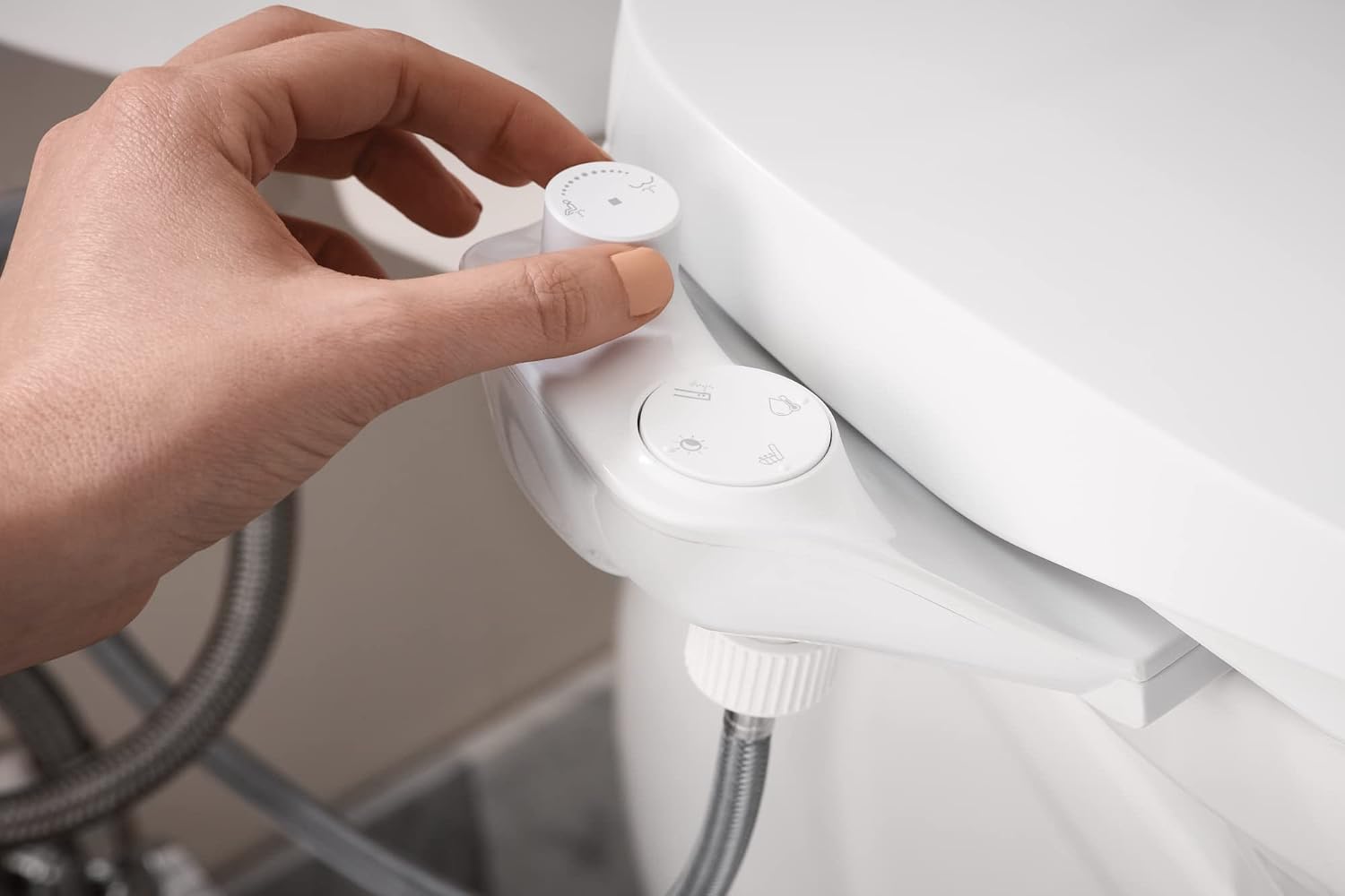 Moen EB1000 3-Series Standard Electronic Bidet Toilet Seat, White