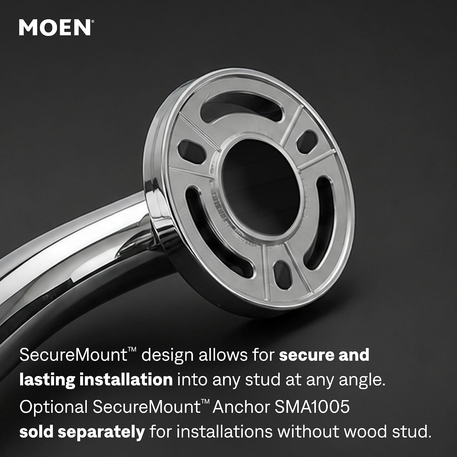 Moen R8724PB Home Care Shower Grab Bar, Polished Brass, 24-in