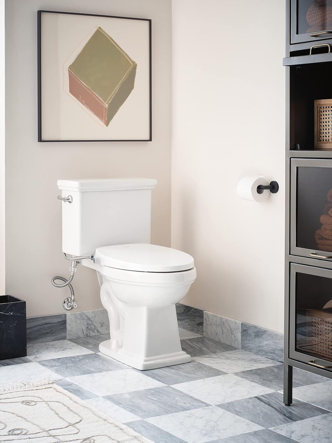 Moen Non-Electronic Manual Bidet Toilet Seat, White, EB500-E