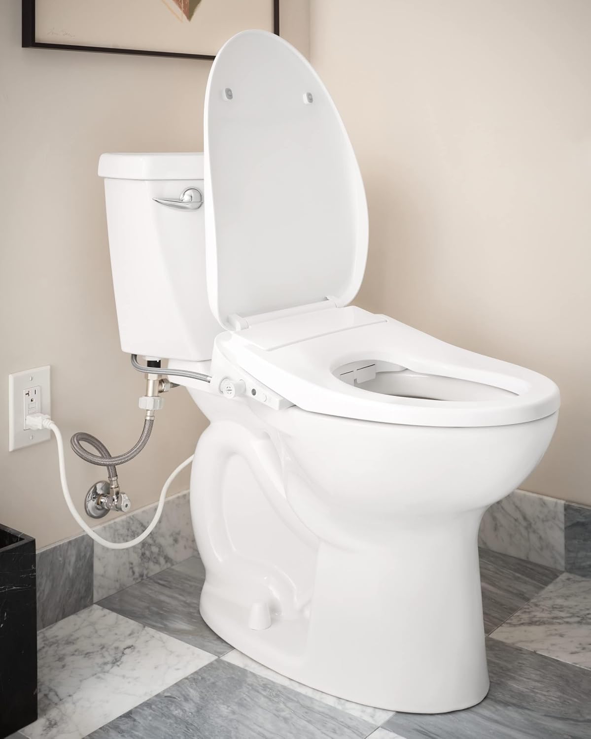 Moen Non-Electronic Manual Bidet Toilet Seat, White, EB500-E