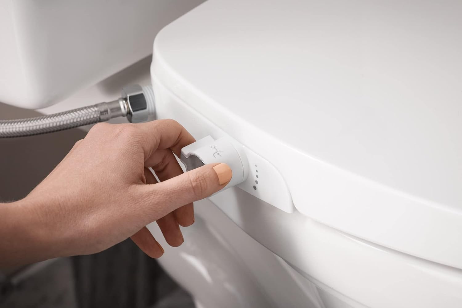 Moen Non-Electronic Manual Bidet Toilet Seat, White, EB500-E