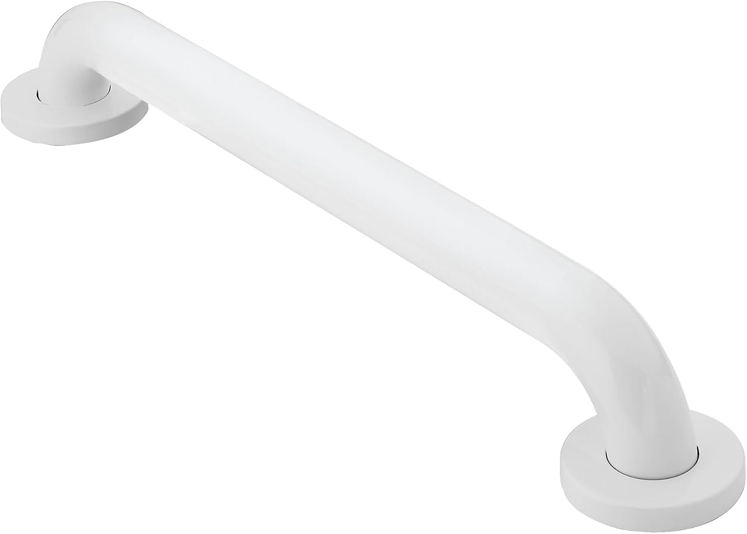 Moen Glacier White Bathroom Safety 24-Inch Shower Grab Bar with Concealed Screws for Handicapped or Elderly, R8724W