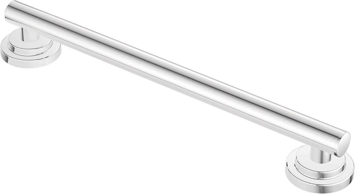 Moen YG0718CH Bathroom Safety 18-Inch Stainless Steel Modern Bathroom Grab Bar, Chrome