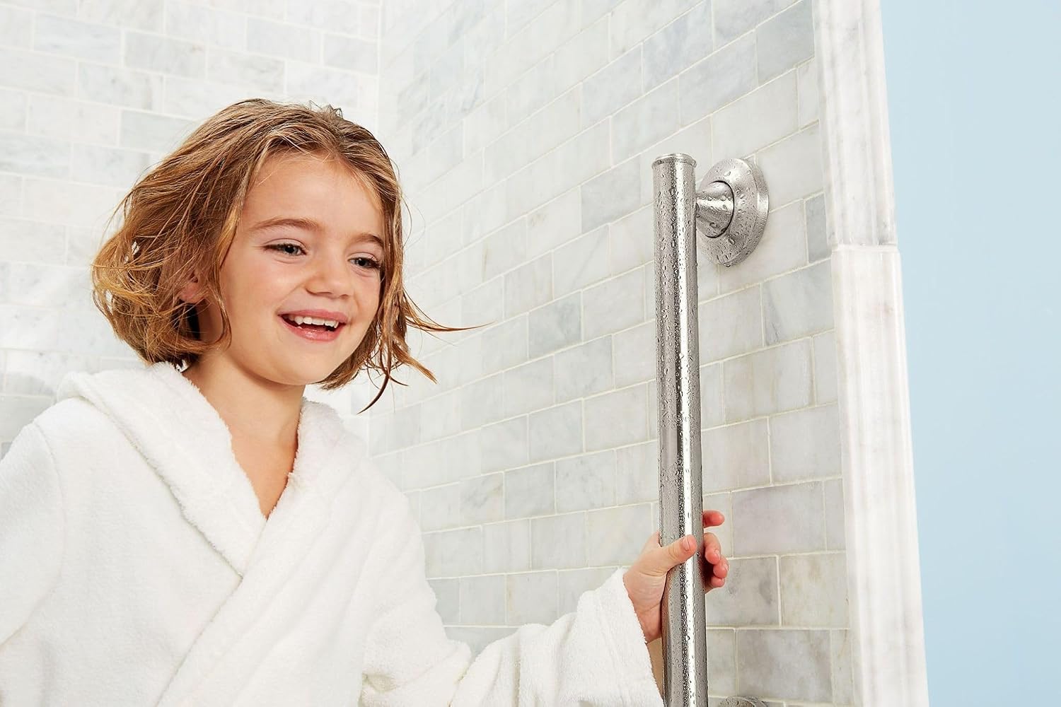Moen LR8724D1GBN Designer 24-in Grab Bar, Brushed Nickel