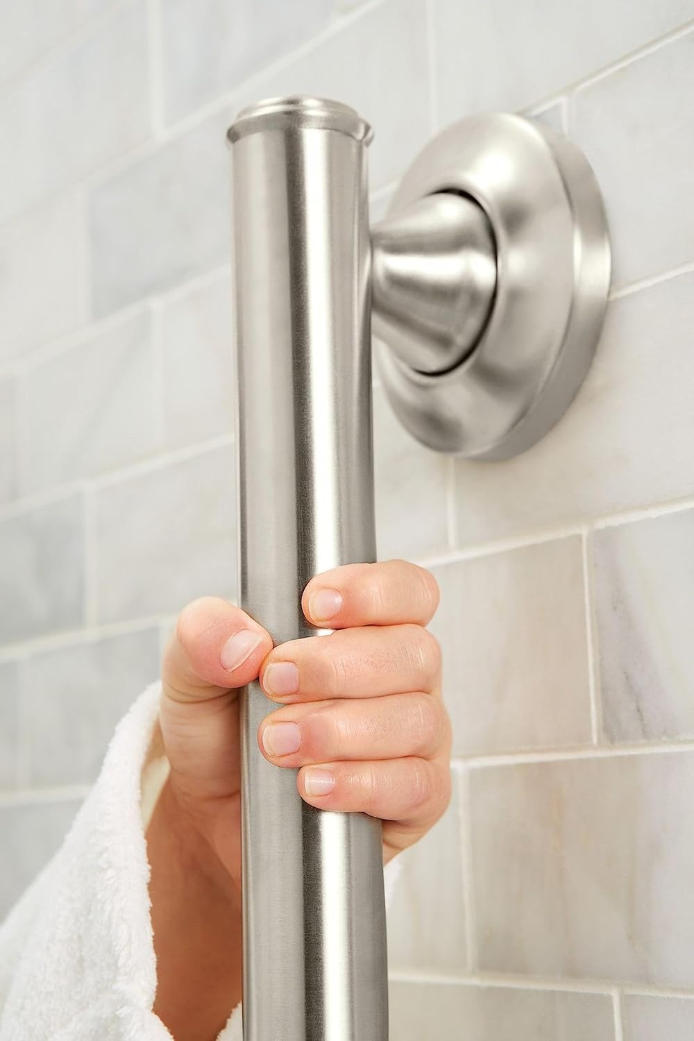 Moen LR8724D1GBN Designer 24-in Grab Bar, Brushed Nickel