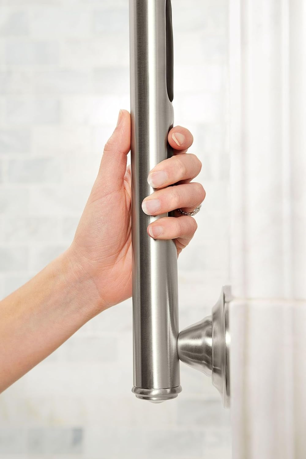Moen LR8724D1GBN Designer 24-in Grab Bar, Brushed Nickel