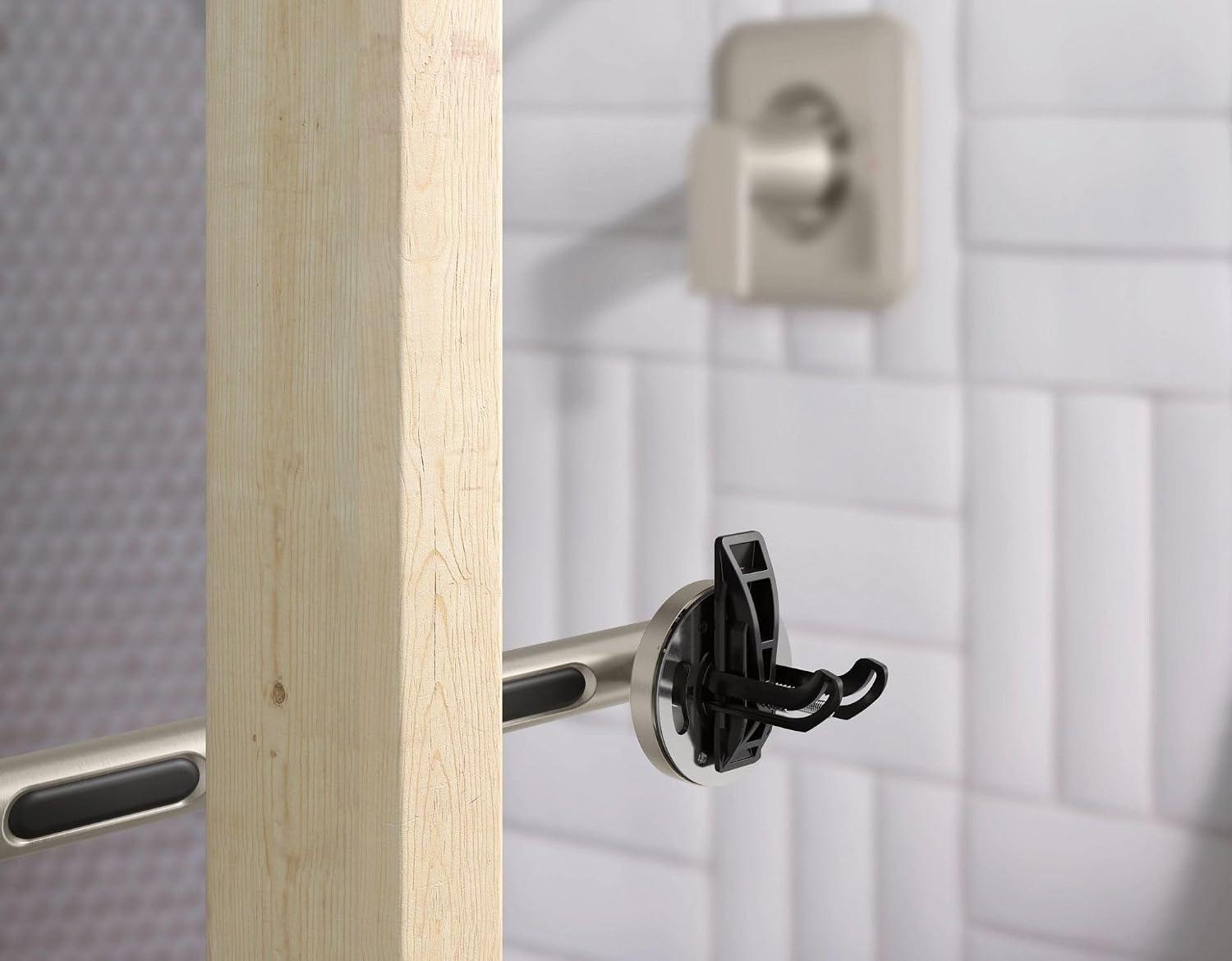 Moen Iso 24-Inch Bathroom Grab Bar, Brushed Nickel, YG0724BN