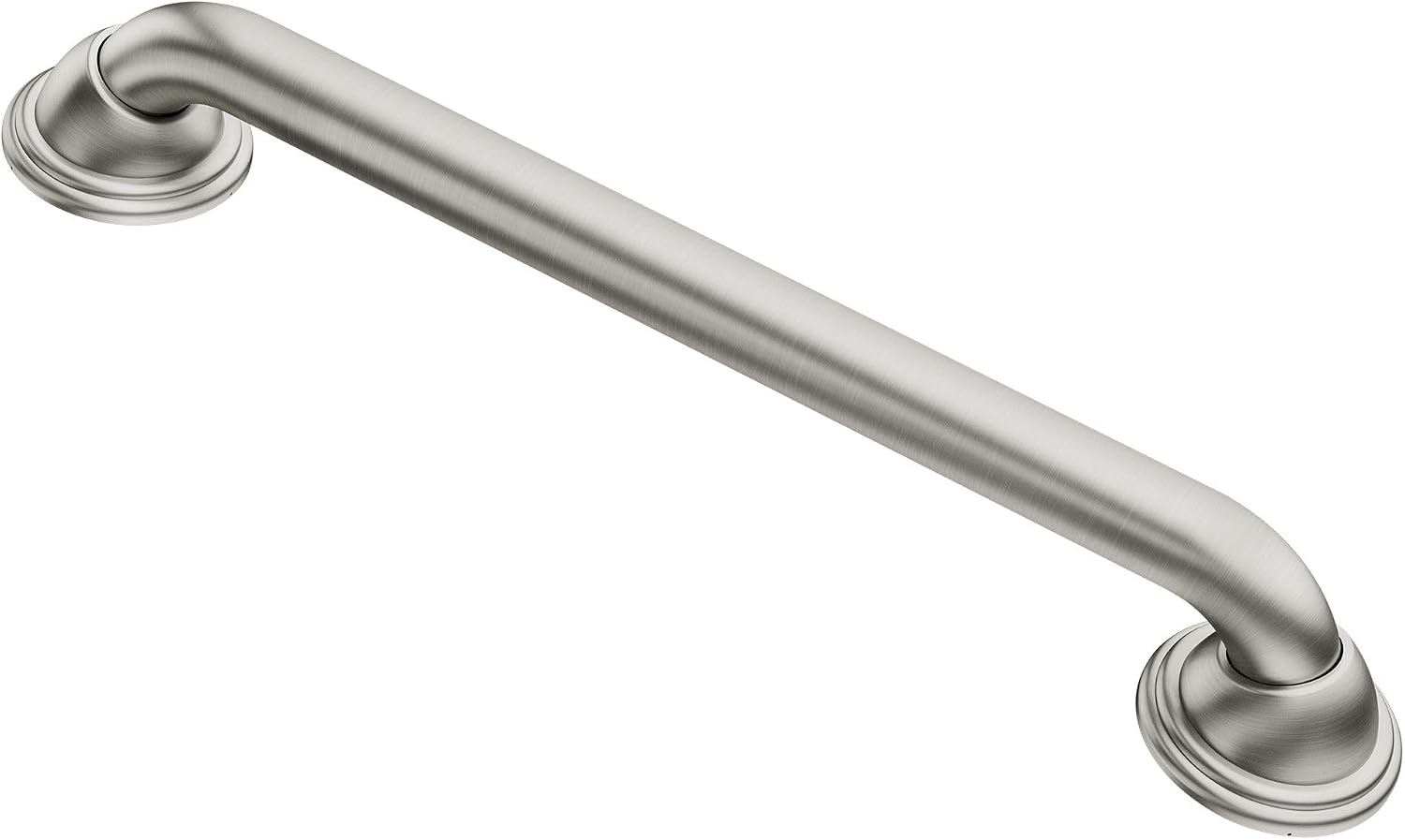 Moen Bathroom Safety 24-Inch Designer Stainless Steel Shower Grab Bar with Concealed Screws, LR8724D2BN Brushed Nickel