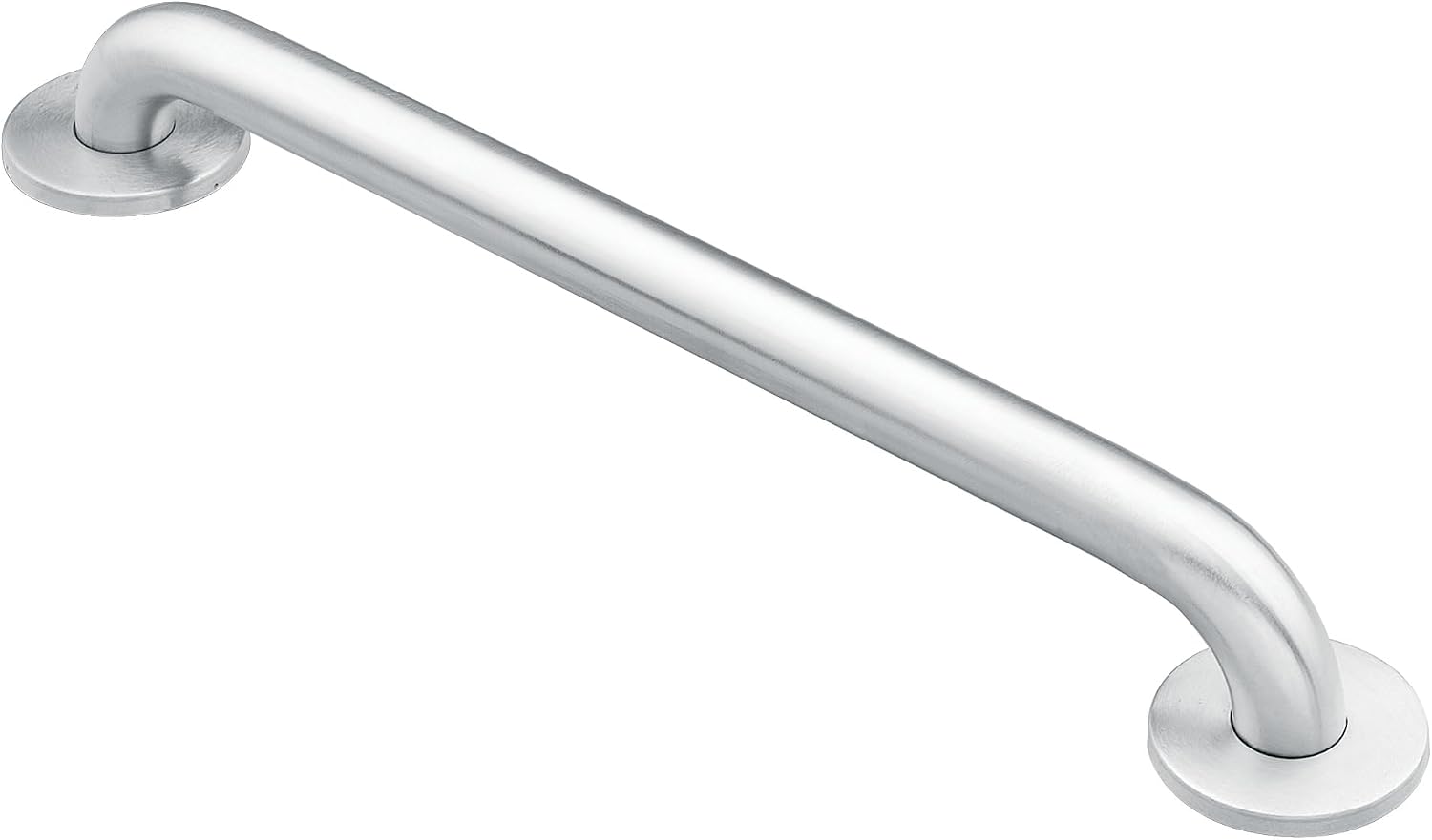 Moen Home Care Bathroom Safety 48 Inch Stainless Steel Handicap Grab Bar for Bathtub and Shower, Elderly Assistance Product with Concealed Screws, Polished Brass, 8748 Silver