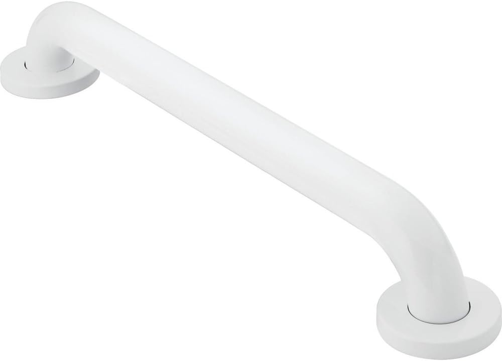 Moen Polished Stainless Bathroom Safety 24-Inch Shower Grab Bar with Concealed Screws for Handicapped or Elderly, R8924