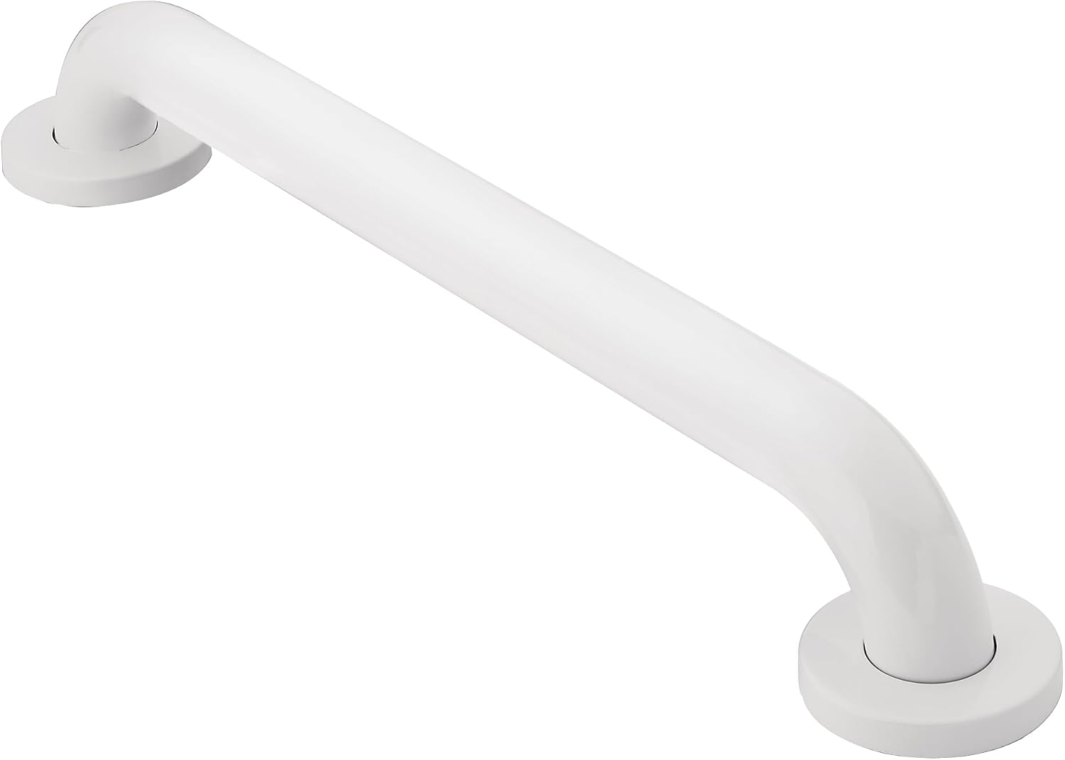 Moen R8930W Bathroom Safety 30-Inch Stainless Steel Bathroom Grab Bar, Glacier White